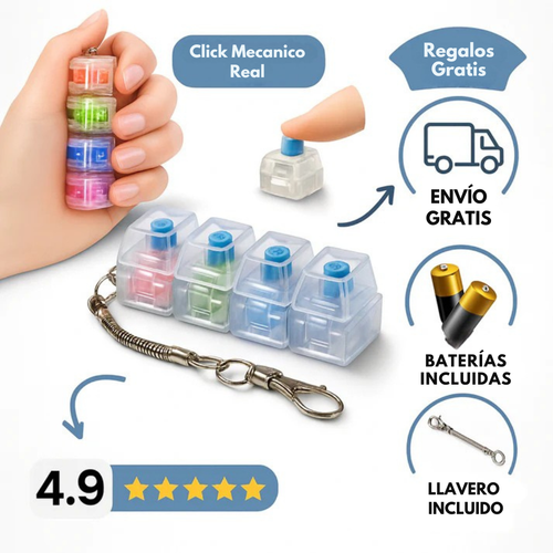 Teclas Terapéuticas con Luz | Alivia Estrés y Ansiedad