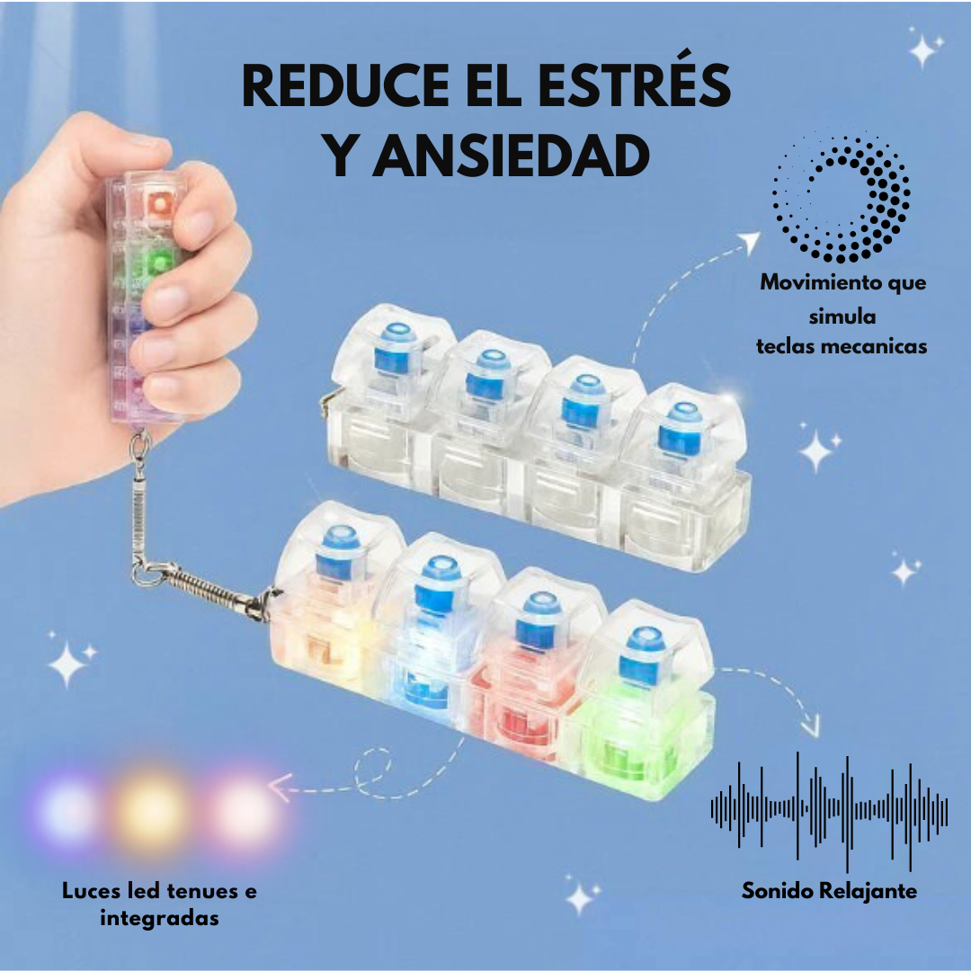 Teclas Terapéuticas con Luz | Alivia Estrés y Ansiedad